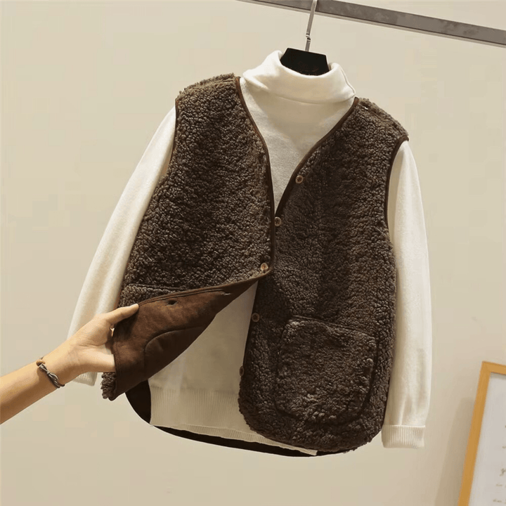 Weston & Finch - The Valente Sherpa Vest - 000000000