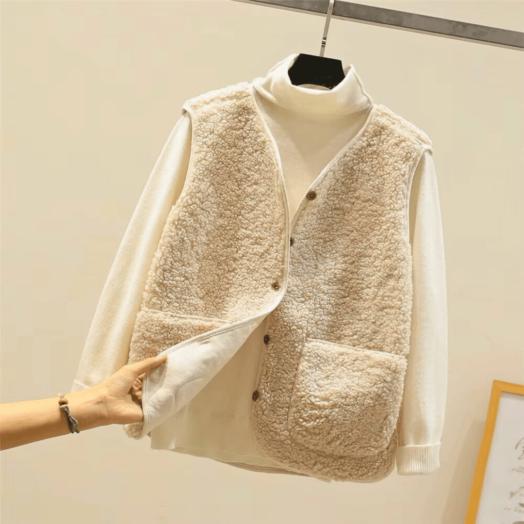 Weston & Finch - The Valente Sherpa Vest - 000000000