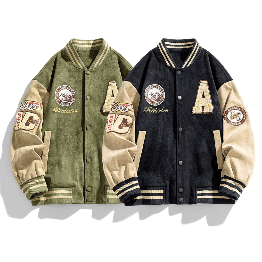 Weston & Finch - The Valente Varsity Jacket - 14:1254Army Green;5:361385