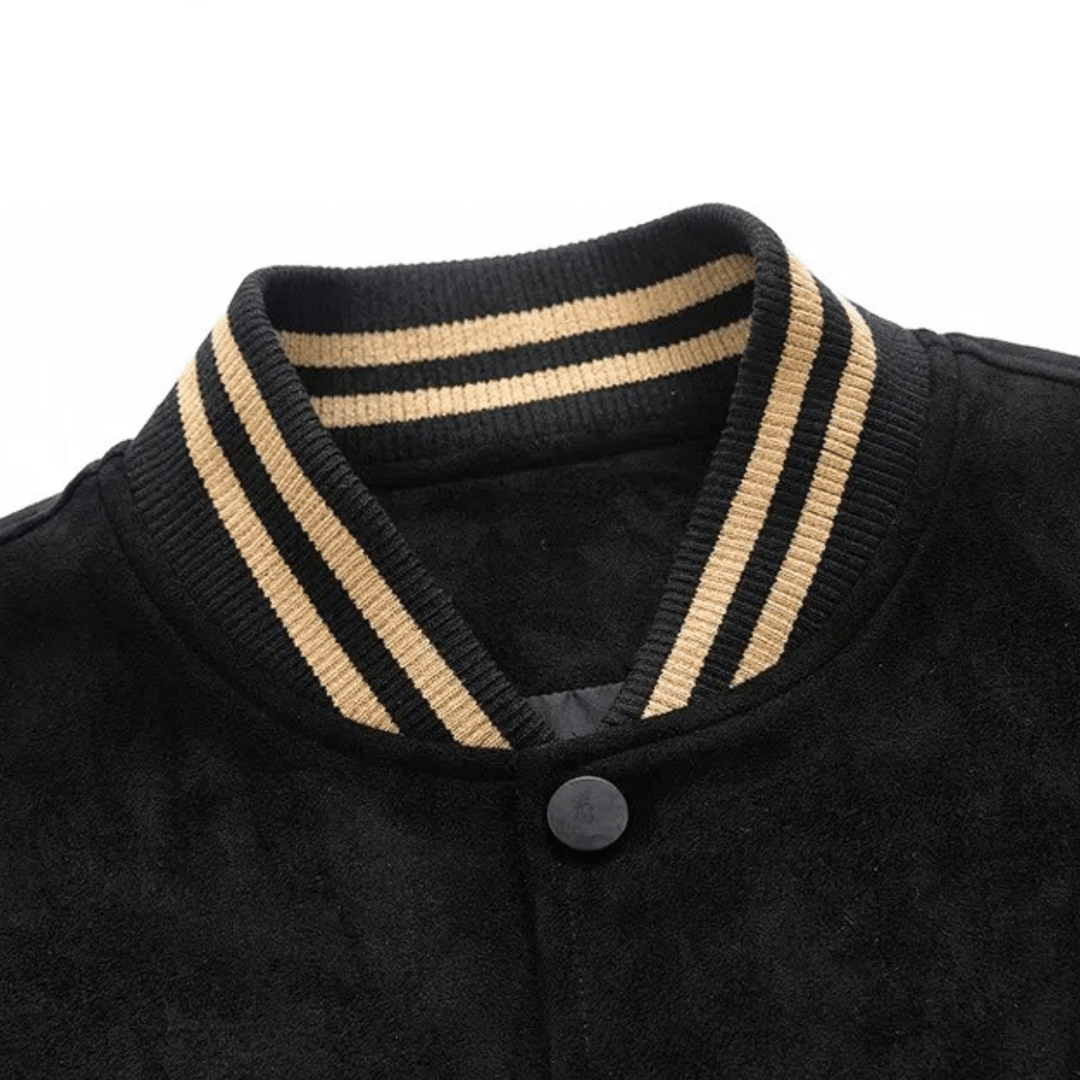 Weston & Finch - The Valente Varsity Jacket - 14:173Black;5:361385