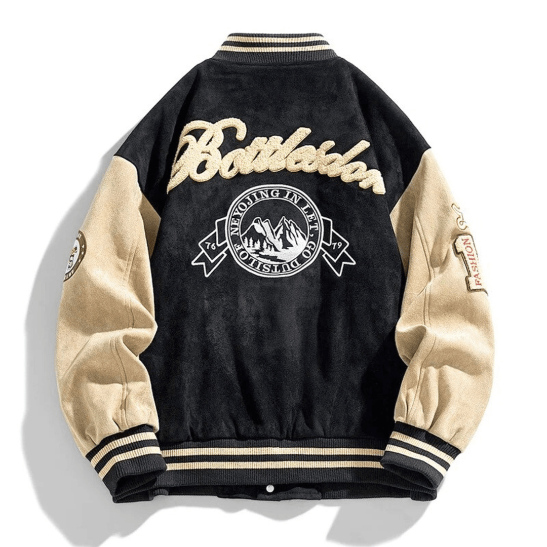 Weston & Finch - The Valente Varsity Jacket - 14:173Black;5:361385