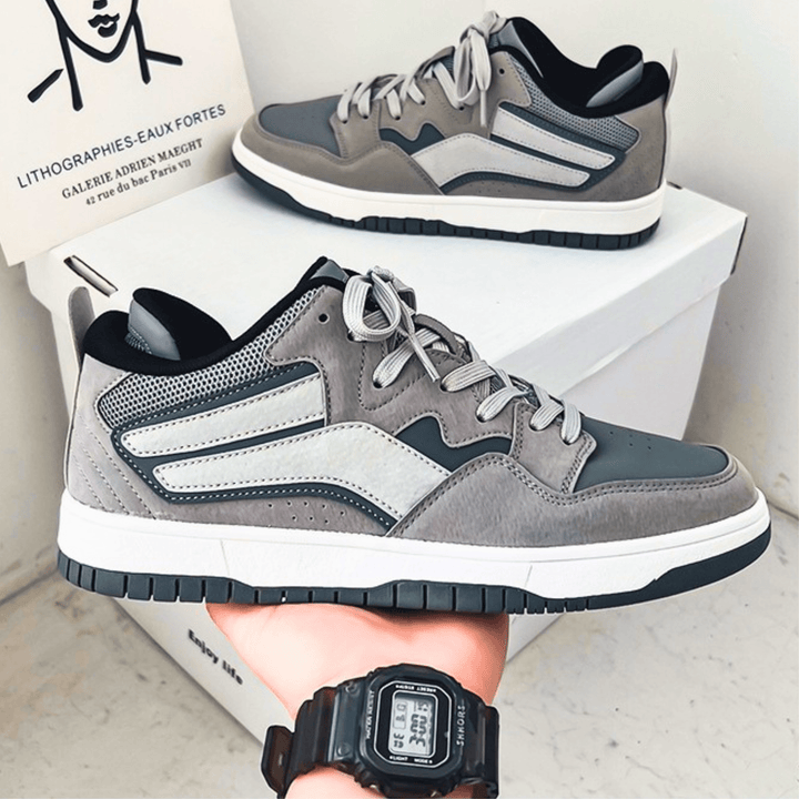 Weston & Finch - The Veltrano Sneaker - 14:10#Gray red;200000124:100013888