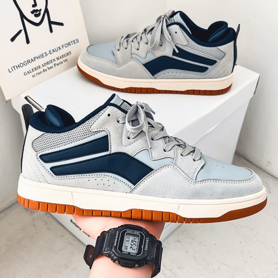 Weston & Finch - The Veltrano Sneaker - 14:29#White blue;200000124:100013888