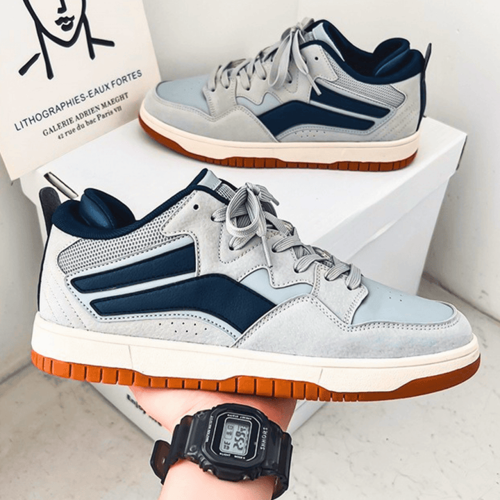 Weston & Finch - The Veltrano Sneaker - 14:29#White blue;200000124:100013888