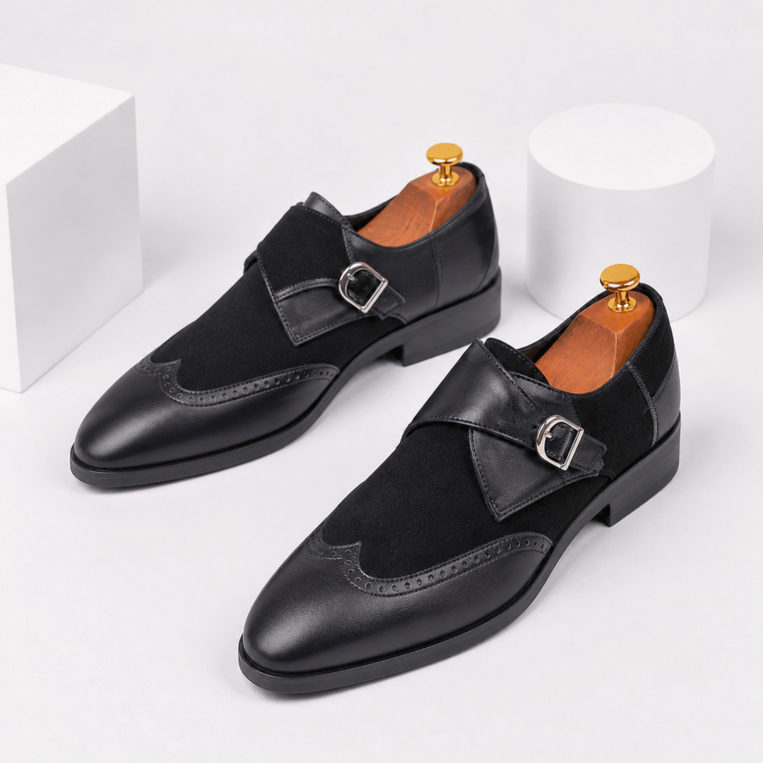 Weston & Finch - The Ventaro Monk Strap - 14:193Black;200000124:1394
