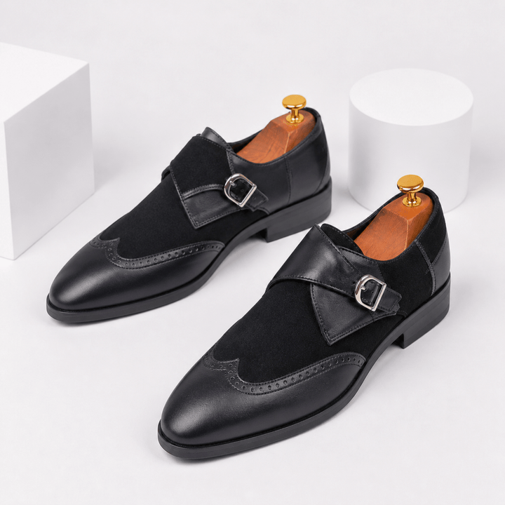 Weston & Finch - The Ventaro Monk Strap - 14:193Black;200000124:1394
