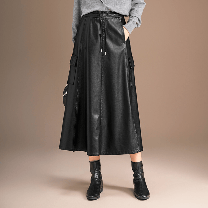 Weston & Finch - The Vionne Leather Skirt - 14:193;5:4183
