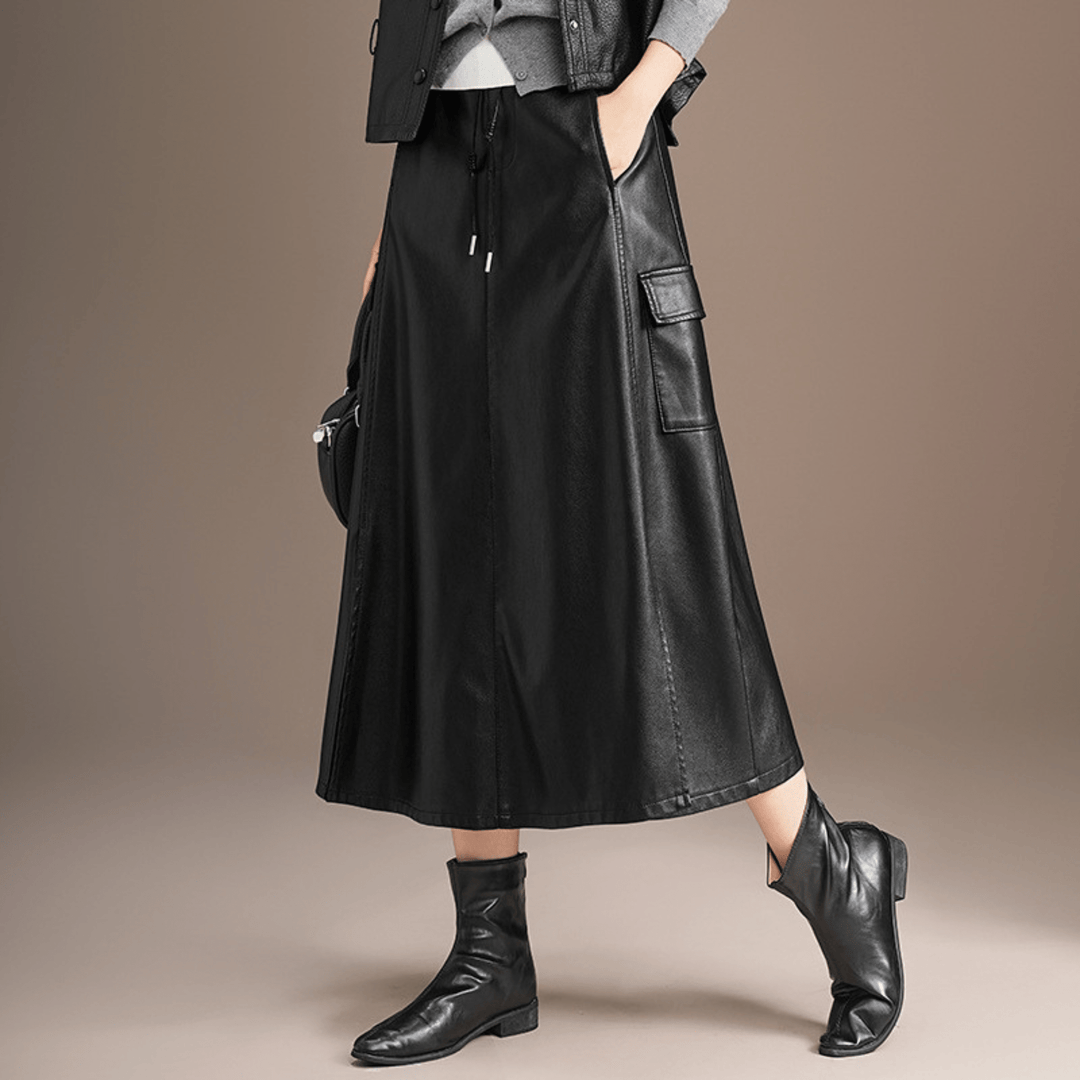 Weston & Finch - The Vionne Leather Skirt - 14:193;5:4183