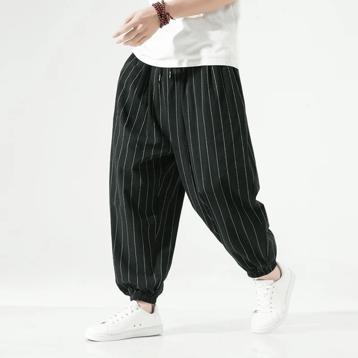 Weston & Finch - Urban Stripe Joggers - 14:1254Black;200007763:201336100;5:200000991Chinese Size 5XL