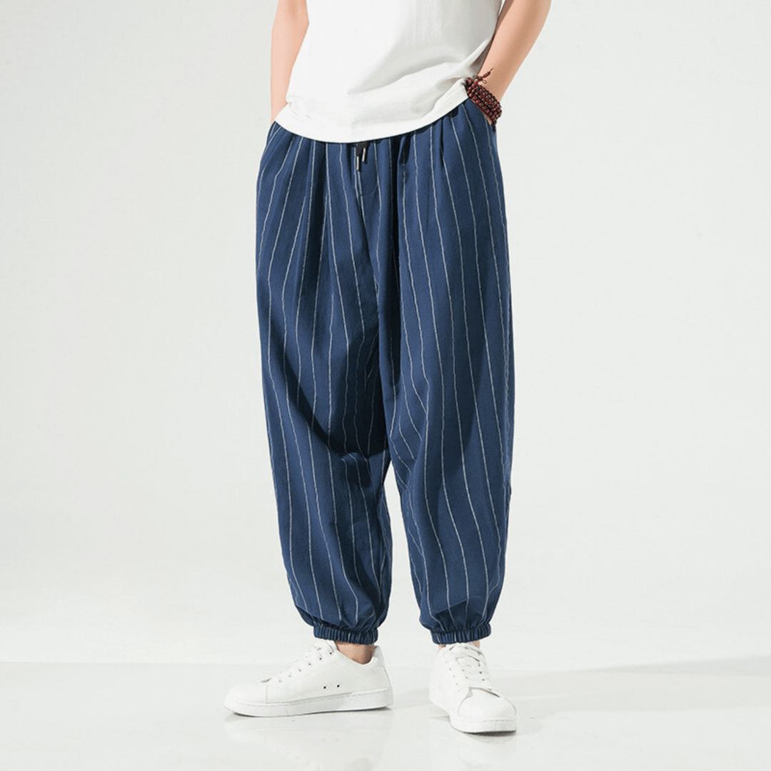 Weston & Finch - Urban Stripe Joggers - 14:691Navy;200007763:201336100;5:200000991Chinese Size 5XL