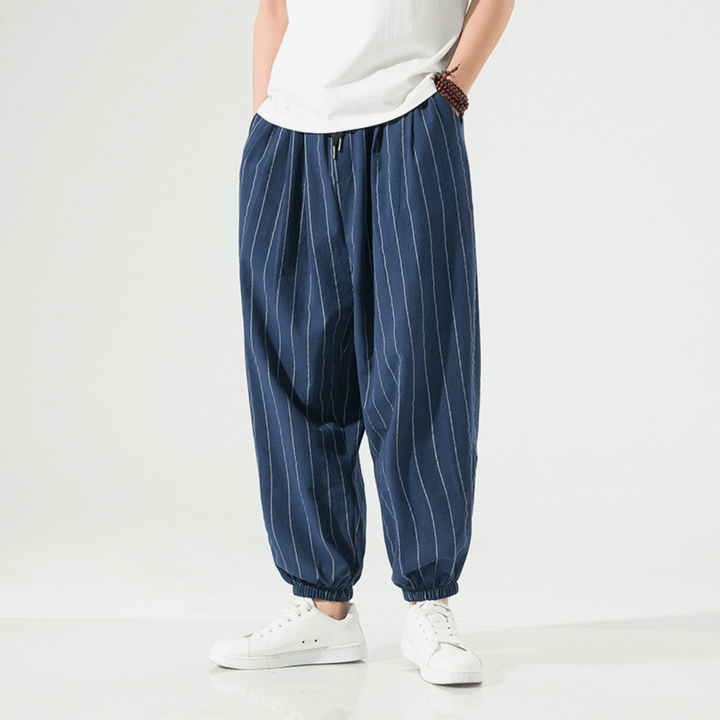 Weston & Finch - Urban Stripe Joggers - 14:691Navy;200007763:201336100;5:200000991Chinese Size 5XL