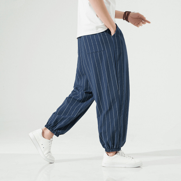 Weston & Finch - Urban Stripe Joggers - 14:691Navy;200007763:201336100;5:200000991Chinese Size 5XL