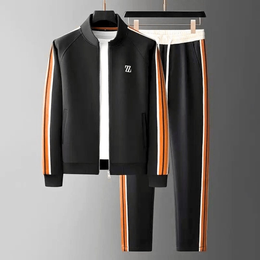 Molvana - Zylar Embroidered Tracksuit - 14:193#black suit;200007763:201336100;5:4183#3XL 82.5 - 92.5kg