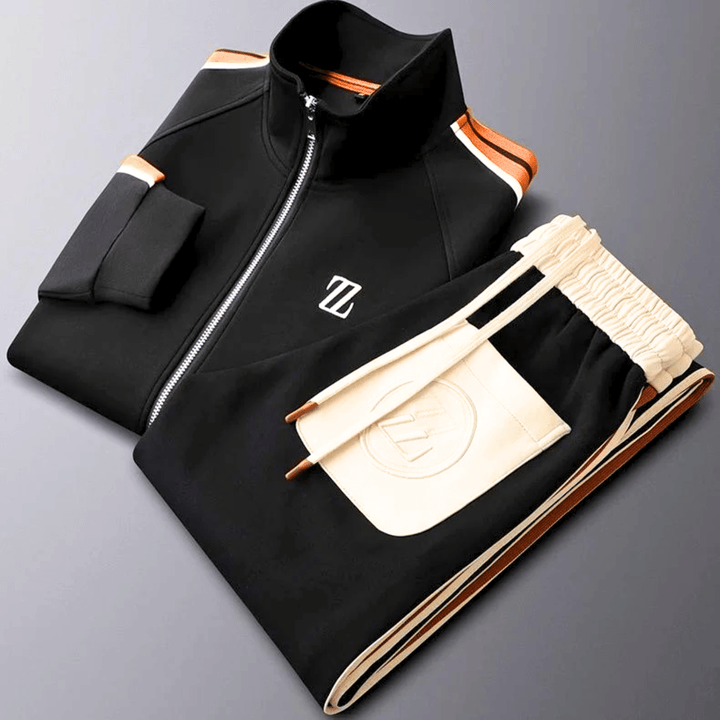 Molvana - Zylar Embroidered Tracksuit - 14:350852#orange suit;200007763:201336100;5:361386#M 42.5 - 52.5kg